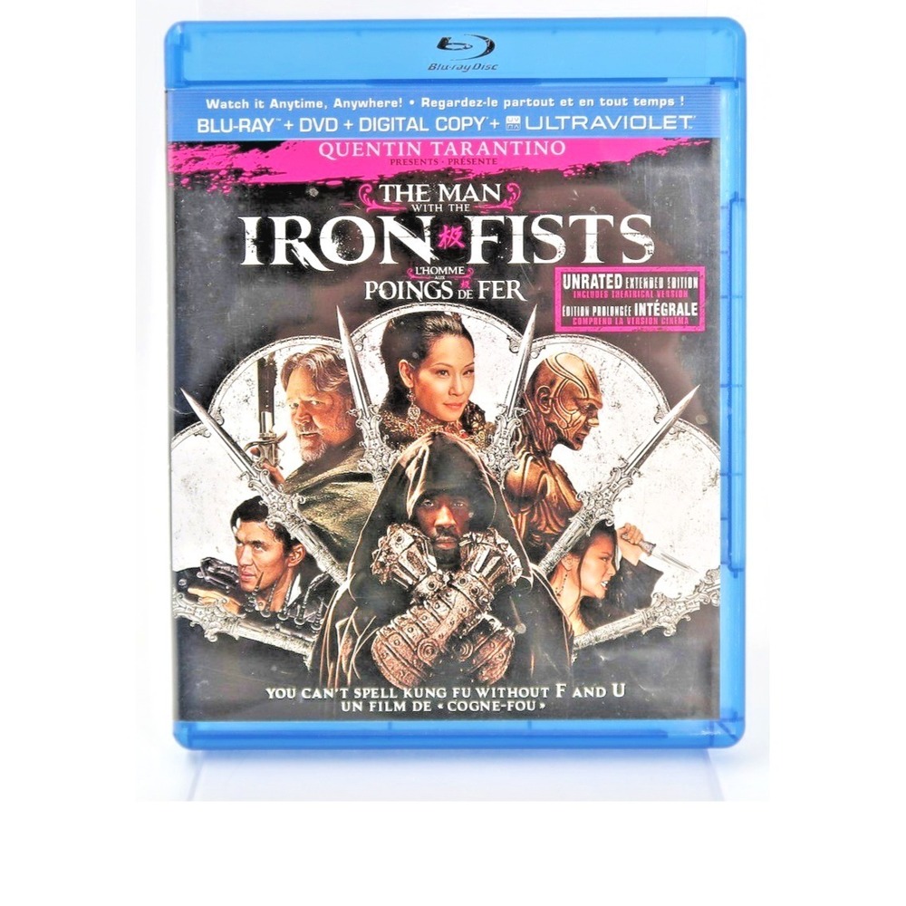 The Man with the Iron Fists Blu-ray DVD Unrated Extended Edition RZA Tarantino